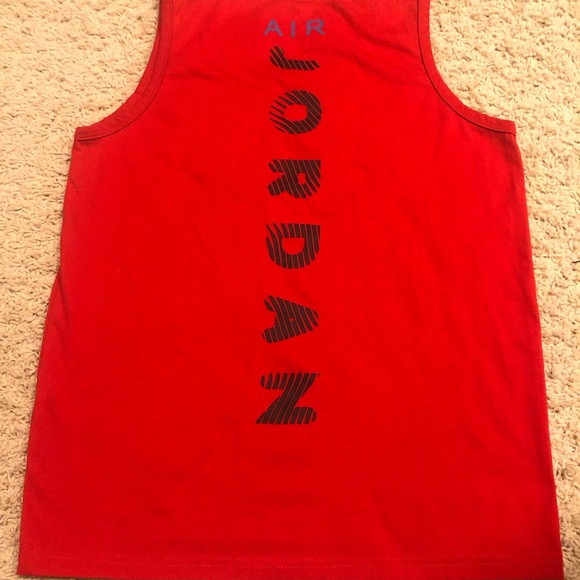 Air Jordan red tank top - Picture 3 of 5